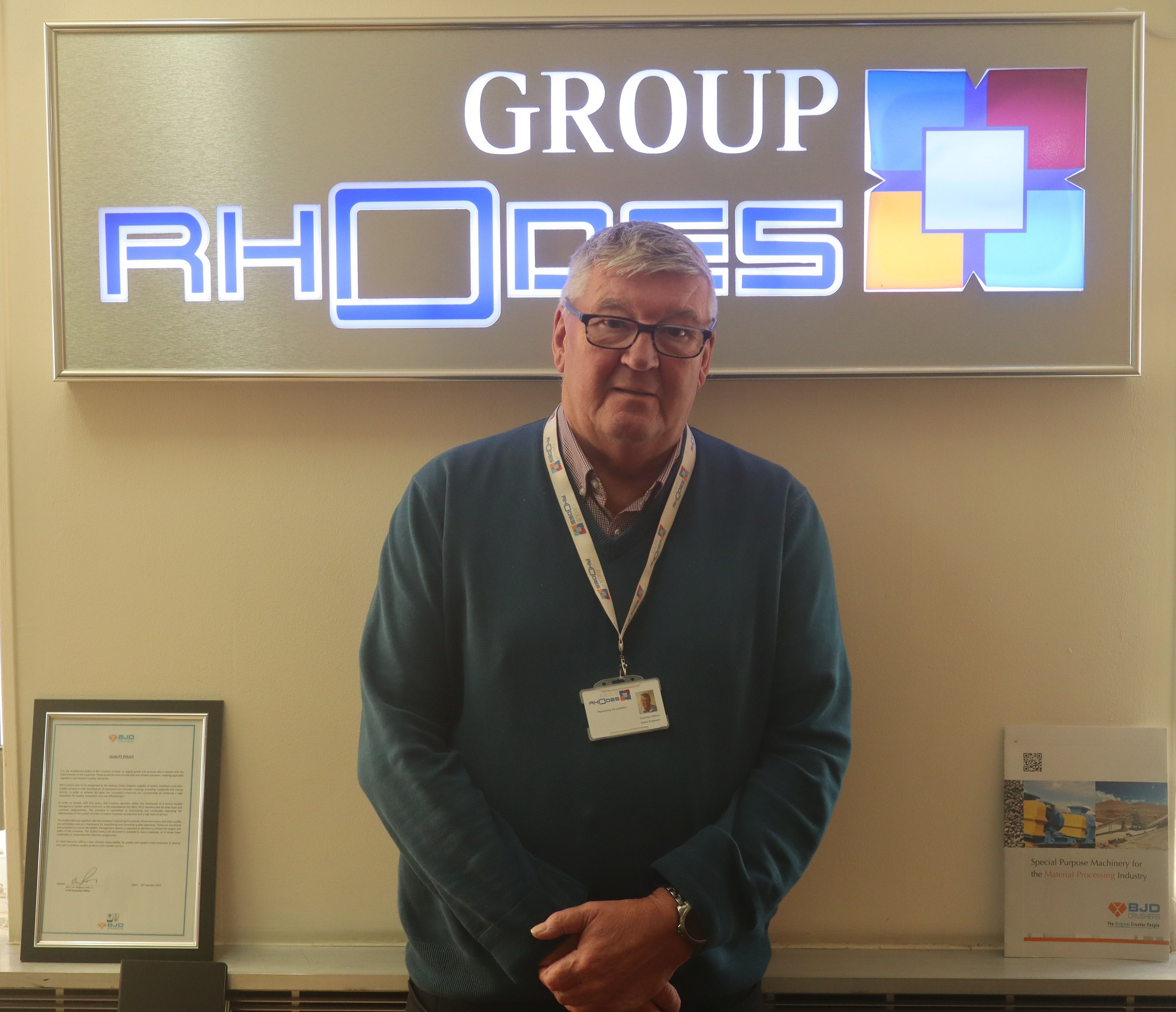 Steve reaches a long service milestone with BJD Crushers